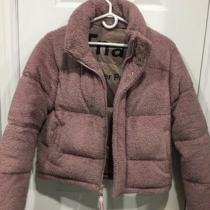 Aritzia “Super Puff” Fuzzy Shorty